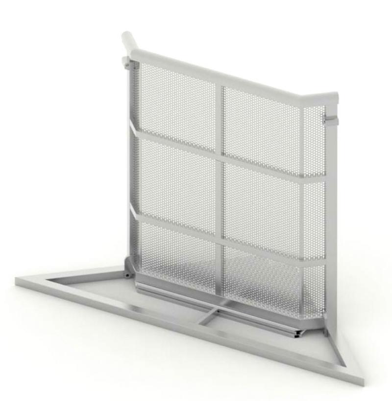 Litec CWB-IC90 Crowd Barrier Inside Corner 90° + CK 90° Barrier-Innenwinkel-Modul