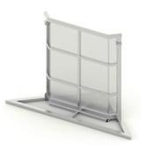 Litec CWB-IC90 Crowd Barrier Inside Corner 90° + CK 90° Barrier-Innenwinkel-Modul