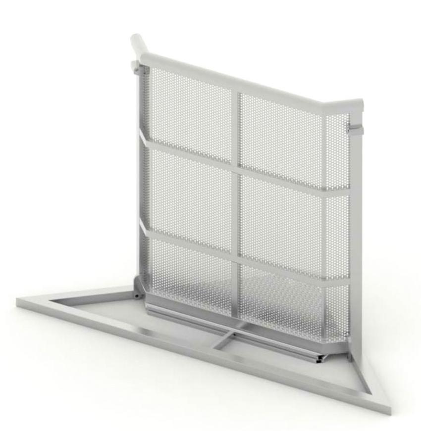 Litec CWB-IC90 Crowd Barrier Inside Corner 90° + CK 90° Barrier-Innenwinkel-Modul
