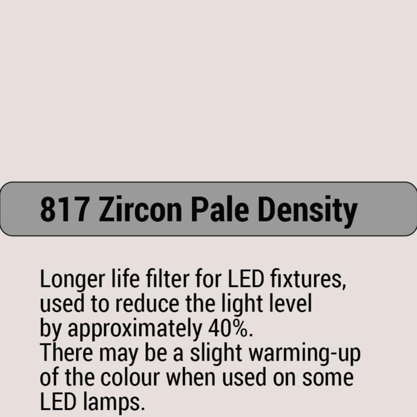 LEE-Filters, Zircon Nr. 817 Bogen 61x61cm Zircon Pale Density