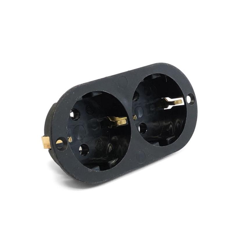Zero88 Ersatzteil, Dual Schuko Socket for Betapack, Alphapack, Ultralite, Doppel Schuko Steckdose