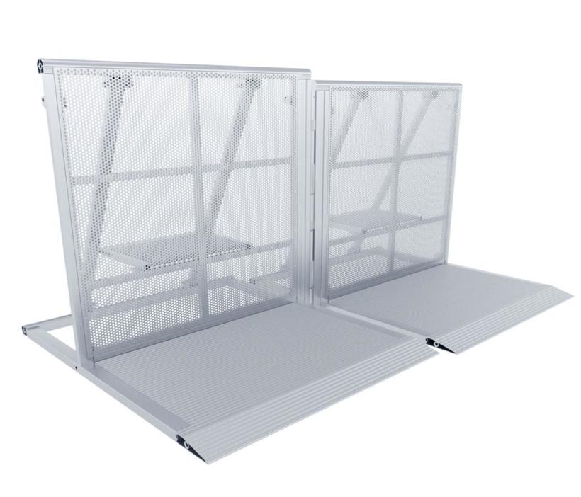 Litec CWB-LHA Crowd Barrier Level heigt Adapter + CK Höhenausgleich Rahmenadapter