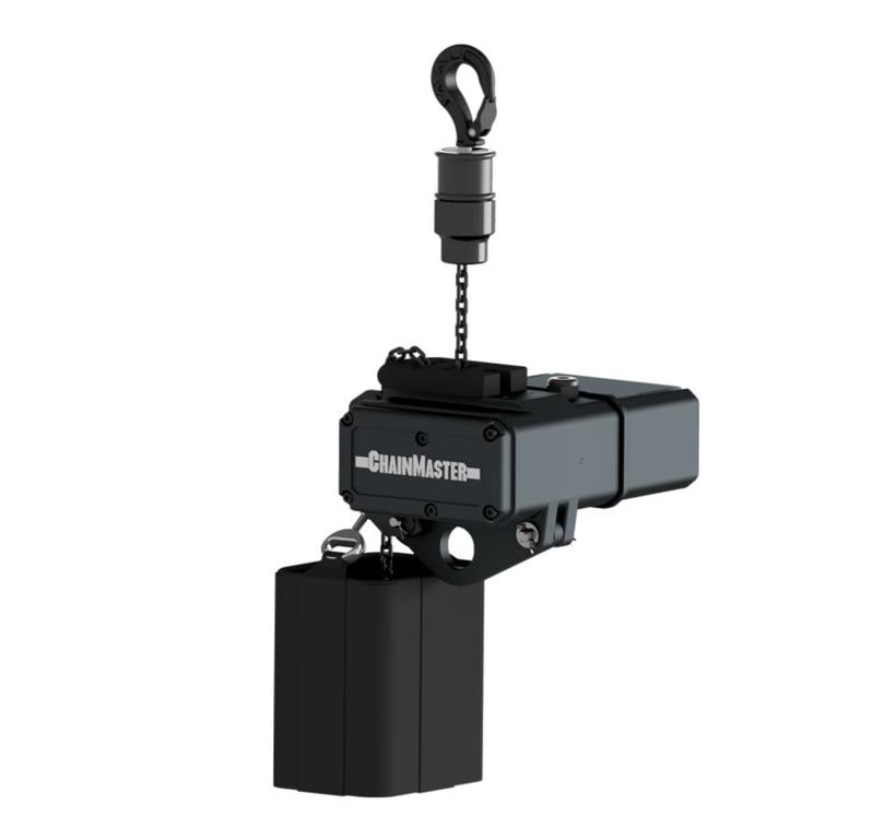 ChainMaster Rigging Lift BGV D8+ Ultra, max. 250kg, 25m Kette, Kettenspeicher, 4m/min, Kabel 1m, CEE16/4