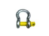 Schäkel Yellow/Blue Pin hochfest, geschweifte Form, f.verz. mit Augenbolzen (Schraubbolzen), 2.00 to Tragfähigkeit