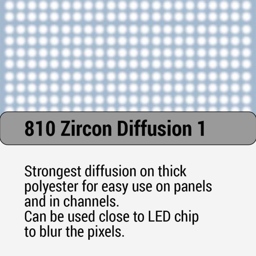 LEE-Filters, Zircon Nr. 810 Bogen 61x61cm Zircon Diffusion 1    Approx equivalent 216 White Diffusion