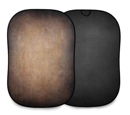 Manfrotto Falthintergrund 1,5x2,1m Walnut/Pewter Vintage Collapsible