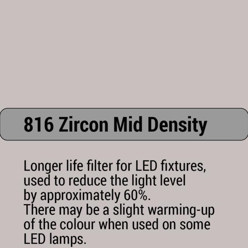 LEE-Filters, Zircon Nr. 816 Bogen 61x61cm Zircon Mid Density