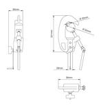 MANFROTTO JUNIOR PIPE CLAMP WITH 28MM SOCKET --> Klemmbereich: 20-55mm
