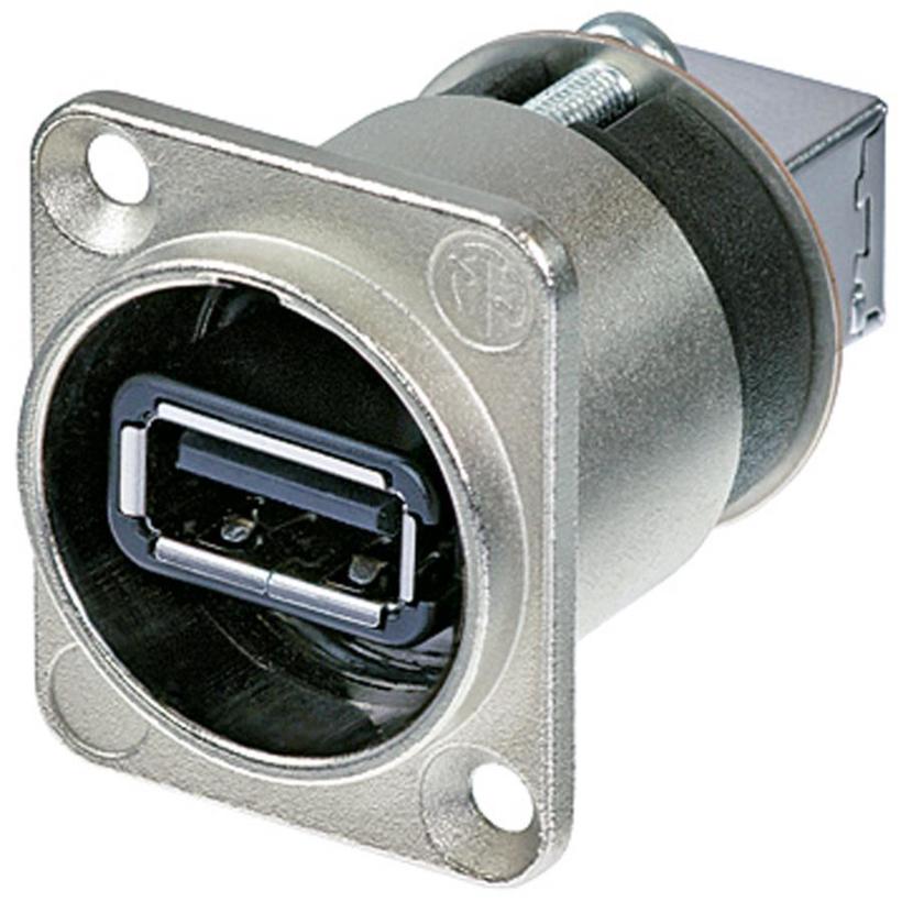 Neutrik Reversibler USB-Adapter (Typ A&B), Nickel D-Geh. Serie: USB