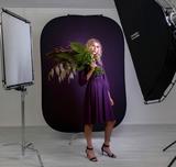 Manfrotto Falthintergrund 1,5x2,1m Aubergine/Crimson Vintage Collapsible