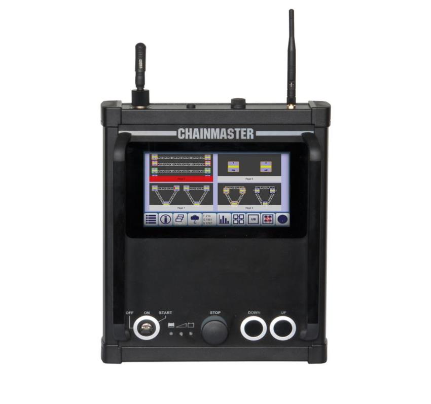 ChainMaster D8+ Stage Operator Fernbedienung 7"Touch Screen 7" Touchscreen - 16:9 Format Robustes Alu-Stangguss-Gehäuse