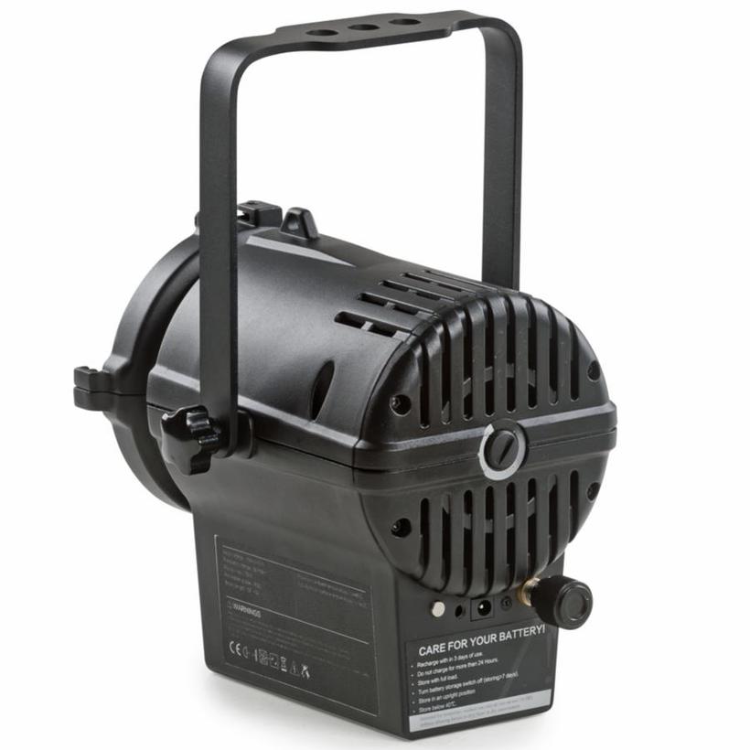 EXPOLITE LED Fresnel Micro HD Akku WW, 3200K, 12°-34° manuell