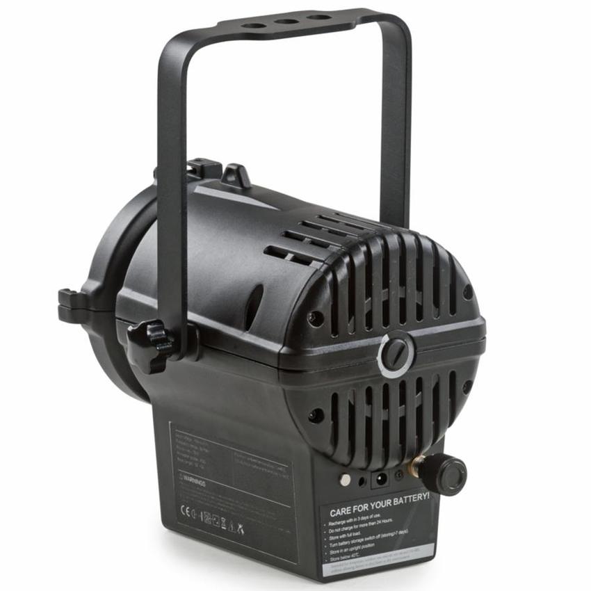 EXPOLITE LED Fresnel Micro HD Akku WW, 3200K, 12°-34° manuell