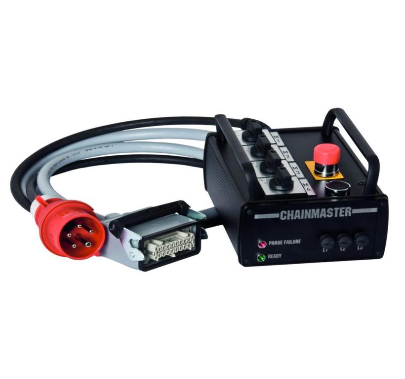 ChainMaster Handsteuerung D8-Basic 4-ch Typ III, IN CEE-16/5,4 Anwahlschalter Heben/Senken, Not-Aus-Taster,