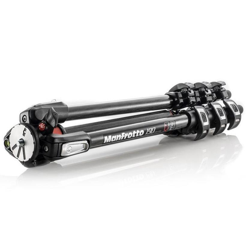 MANFROTTO 190 Carbon Stativ QPL, 4 Segmente 