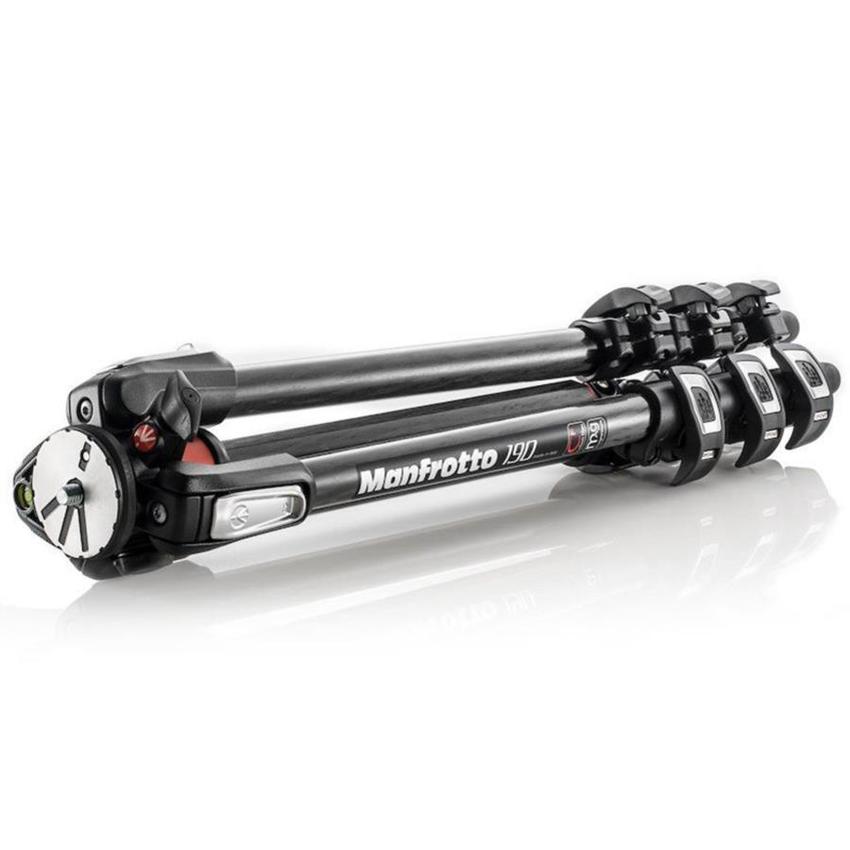 MANFROTTO 190 Carbon Stativ QPL, 4 Segmente 