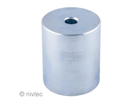 Nivtec Adapter für Geländerbefestigung über Fußaufnahme, Ø 48.3mm, Stahl, verzinkt