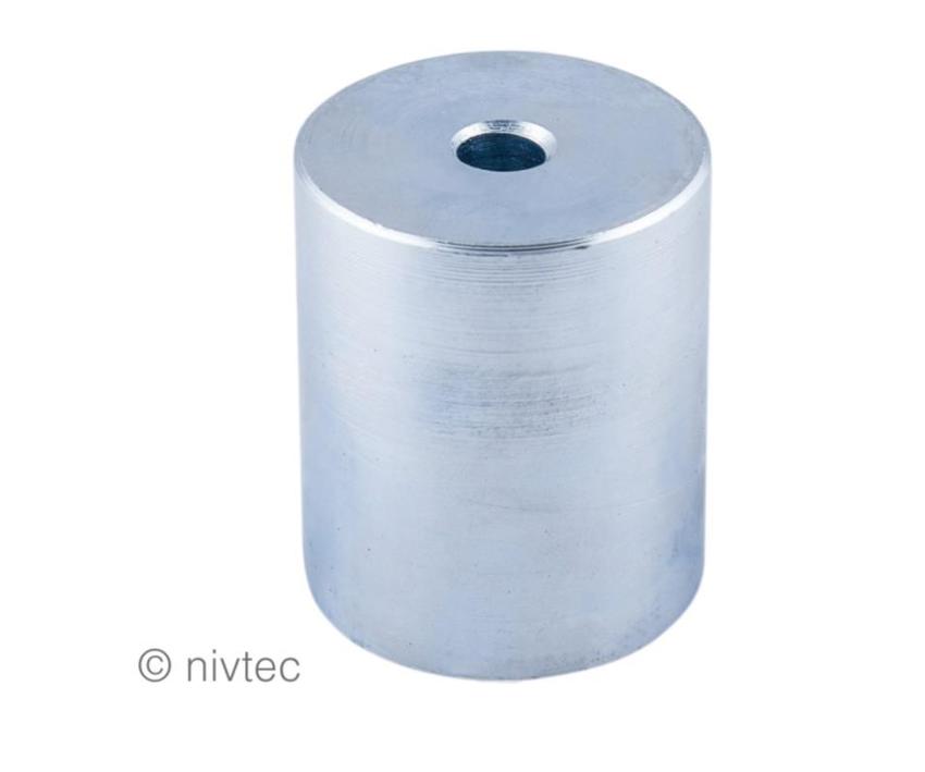 Nivtec Adapter für Geländerbefestigung über Fußaufnahme, Ø 48.3mm, Stahl, verzinkt