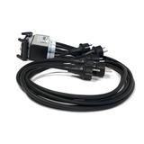 Ultralite Schukopeitsche STV2610AG, stab. Aluminiumgehäuse ILME Anbaugeh. HB16 female mit 2 Bügel auf 6xSchukostecker