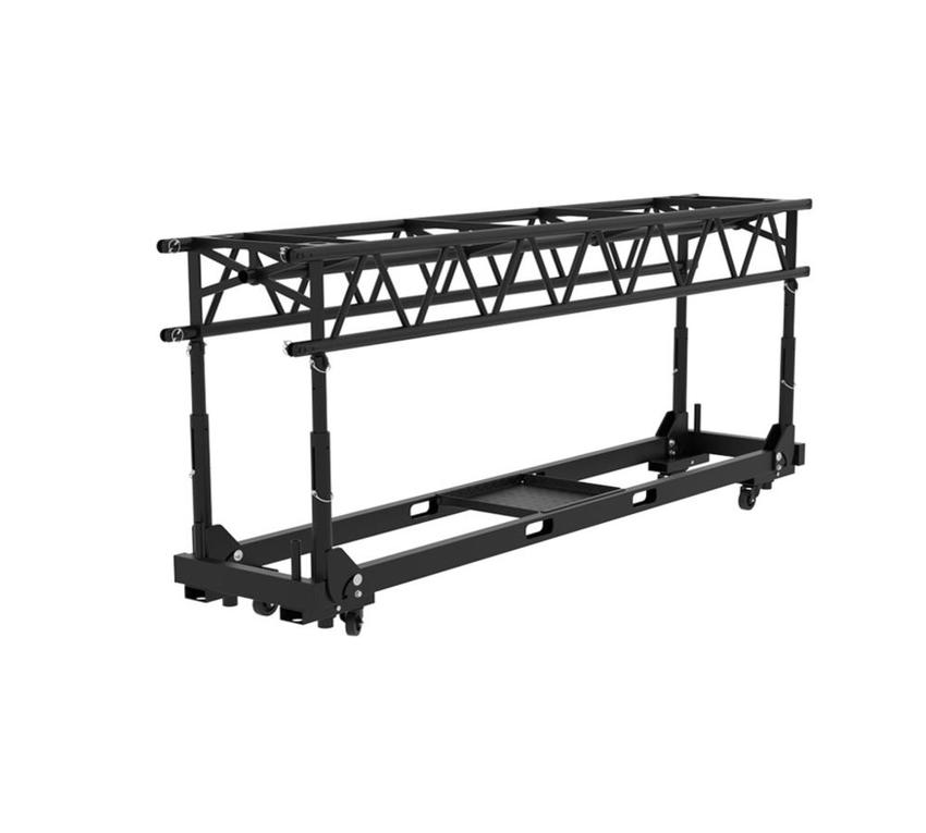 Tray for transport trolley FPR CART, black available in silver and black colour