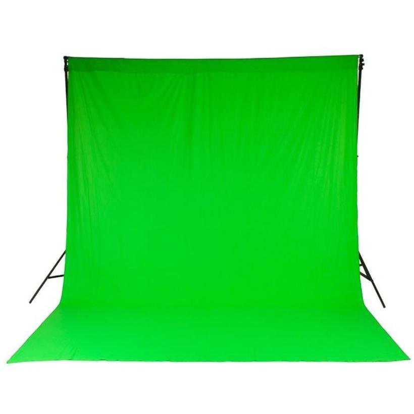 Lastolite Chromakey Textilhintergrund Grün 300x350cm mit Schlaufe (ohne Stativ/Querstange)