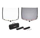 Manfrotto Rapid Flag Kit 24" x 36" -  60cm x 91cm, Bezüge: 1x einfach, 1x doppelt, 1x Kunstseide, 1x schw. Molton