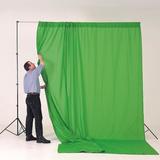 Lastolite Chromakey Textilhintergrund Grün 300x350cm mit Schlaufe (ohne Stativ/Querstange)