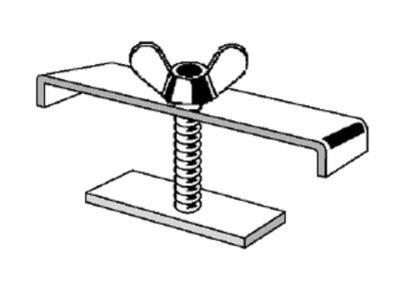 Ultralite Maxistage Steckfußklammer innen für 2 Steckfüße 45x45mm, zur gestuften Aufstellung