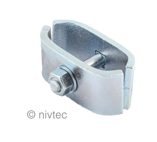 Nivtec Eckverbinder für Sicherheitsgeländer, Stahl, verzinkt Eckverbinder für Sicherheitsgeländer, Stahl, verzinkt
