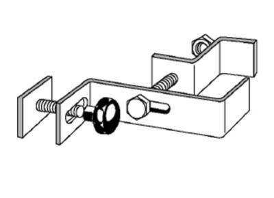 Ultralite Maxistage Verbindungsklammer für Steckfüße 60x60mm zur Verbindung eines Bühnenrahmens bei gestufter Aufstellung