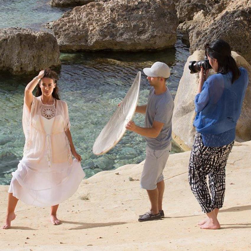 Lastolite Rundreflektor 5 In 1 Diffuser mit Gold/Weiß & Sunfire/Silber 95cm