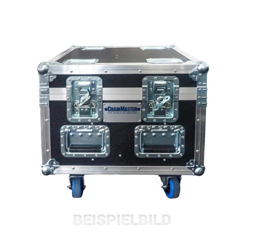 ChainMaster Singlecase für 500kg  D8+ ULTRA Rigging Lift, Stapelbar, 2x Butterfly & 8x Klappgriff, Platz für 25m Kette