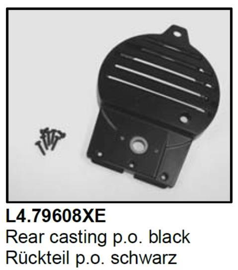 ARRI Rückteil P.o. schwarz, ARRI 650 plus Rear casting p.o. black, ARRI 650 p.o.