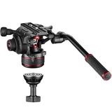 MANFROTTO Nitrotech 608 Aluminium Video-Stativ mit Mittelspinne und Tasche
