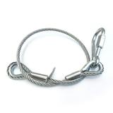 Ultralite Fangseil 06mm, 0.60m lang, 55Kg, mit Zertifikat mit Karabinernotglied mit Schraubverschluß, Tüte mit 5 Stck