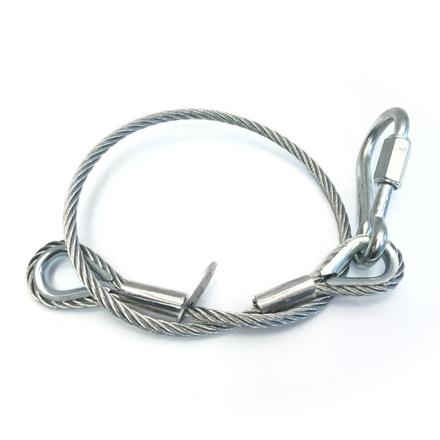 Ultralite Fangseil 06mm, 0.60m lang, 55Kg, mit Zertifikat mit Karabinernotglied mit Schraubverschluß, Tüte mit 5 Stck