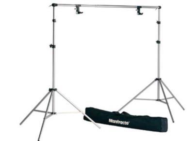 MANFROTTO SET STANDS+SUPPORT+BAG+SPRING Set aus 1052BAC Stativen, Teleskopstange, Klemmen u. Tasche