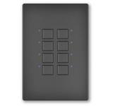 Interactive Technologies Mystique 8-Button Panel CueStation Mystique Digital 2-Wire 1-8 Button, Color Black