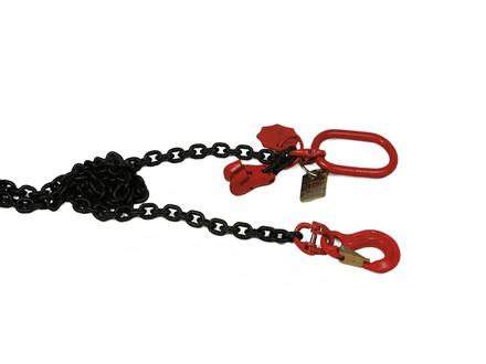 Ultralite Anschlagkette mit O-Ring und Verkürzungsklaue, 02m Tragkraft 1120kg, Nutzlänge 02m, gefertigt nach EN 818-4