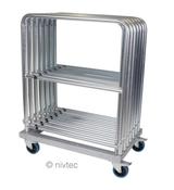 Nivtec Transportwagen klein, für Geländer für 14 kleine (85cm) Geländer,***ACHTUNG NEUE VERSION****