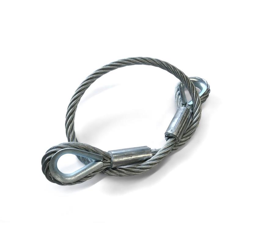 Ultralite Anschlagseil 14mm, 1.00m lang, 2000kg EN13414 beidseitige Kausche nach DIN6899BF