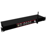 Swisson XSW-TR-5R (Rack) CRMX Splitter *ohne Schuko* 1x 5pol IN - 4x 5pol OUT + 1x 5pol thru