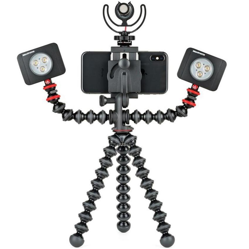 JOBY GorillaPod Mobile Rig, Stativ Rig für die Erstellung professioneller Videos, Vlogs u. YouTube® Contens
