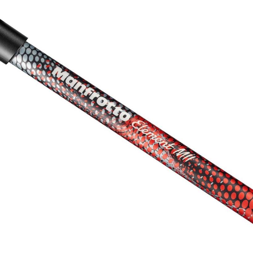 MANFROTTO Element MII Aluminium, Rot Fotostativ mit Kopf -- RESTPOSTEN!!!!!