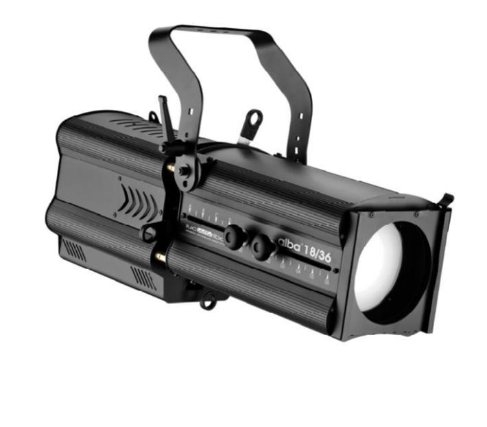 LDR Alba 18/36 LED Profilscheinwerfer, RGBW, 380 W DMX, inkl. Abschatter und Filterrahmen