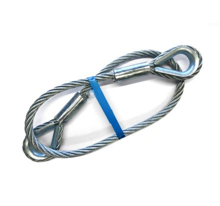 Ultralite Anschlagseil 12mm, 1.00m lang, 1500kg EN13414 beidseitige Kausche nach DIN6899BF