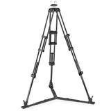 MANFROTTO Carbon Doppelrohr-Videostativ mit Bodenspinne 