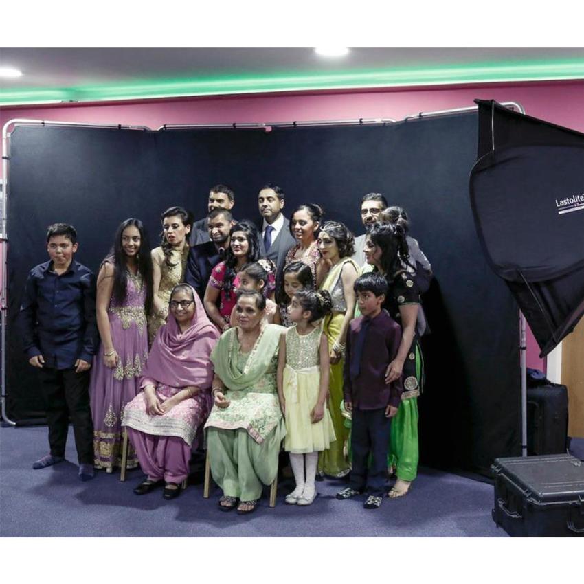 Manfrotto Panorama Hintergrund Überzug 4m (Schwarz) (ohne Rahmen!)