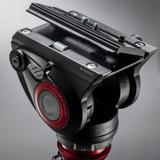 MANFROTTO Fluid Videoneiger, kompakt, mit flacher Basis (belastbar 5kg)