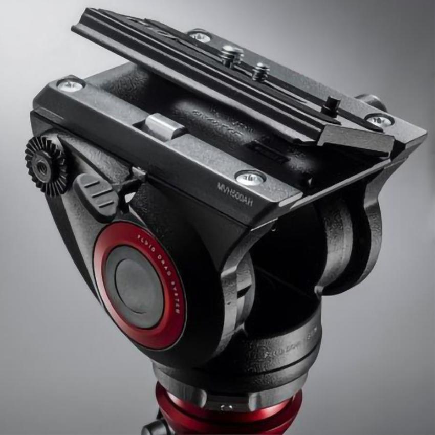 MANFROTTO Fluid Videoneiger, kompakt, mit flacher Basis (belastbar 5kg)